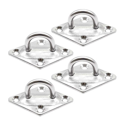 Marine City U-Shaped Pad Eye – Polished Stainless Steel, 2-3/8 x 1-1/2"