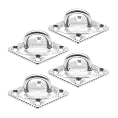 Marine City Great Strong Diamond Stainless Steel Pad Eye (2-3/8” ×1-1/2”) (4pcs)
