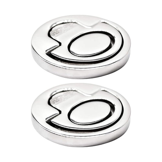 Marine City 316 Stainless Steel Round Spring-Loaded Flush Lifting Ring (2 Pcs) Marine City Hardware