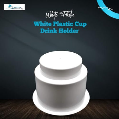 MARINE CITY Portavasos/bebidas/bebidas de plástico blanco