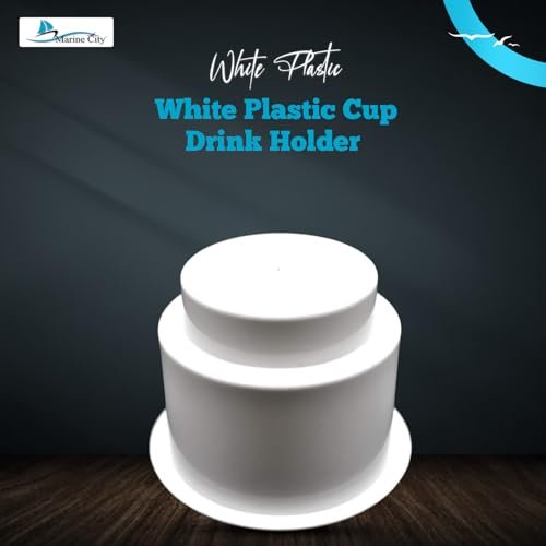 Marine City White Plastic Cup Holder Without Drain Hole – Molded Drink Holder