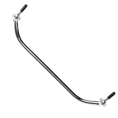 Marine City Stainless Steel Oval Grab Rail Handle with Flange & Stud – 16 Inch