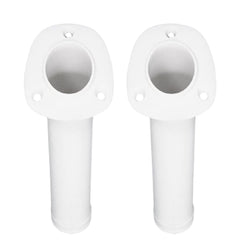 Marine City 30° White Flush Mount Fishing Rod Holder – 9-1/2” Polypropylene