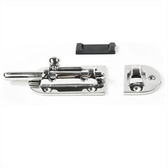 Marine City Barrel Bolt Door Latch – 316 Stainless Steel, Medium, Slide Lock
