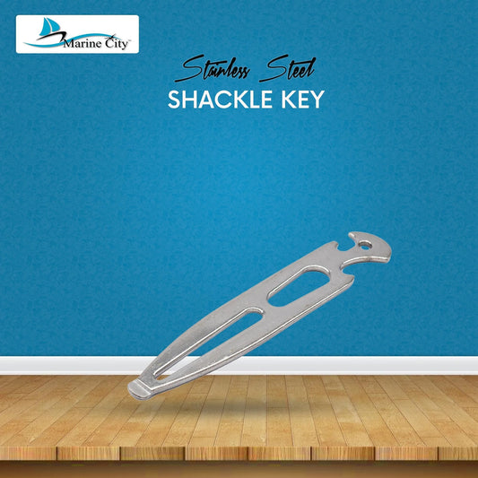 Marine City 304 Stainless Steel Shackle Key – Multi-Tool with Bottle Openers MARINE CITY