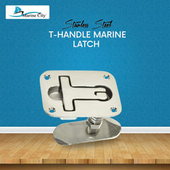 Marine City 316 Stainless Steel Boat Cam Latch – T-Handle, Water-Tight