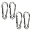 Marine City Carabiner Clip Snap Hook with Ring 4” 316 Stainless Steel, Rustproof