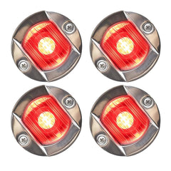 Marine City Flush Mount Red LED Caution Light 3