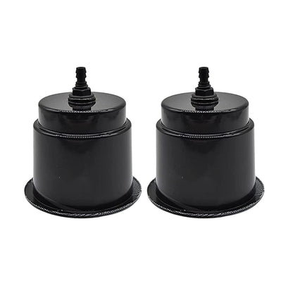 Marine City Black Closeable Plastic Cup Holder with Drain – Flush Mount Design