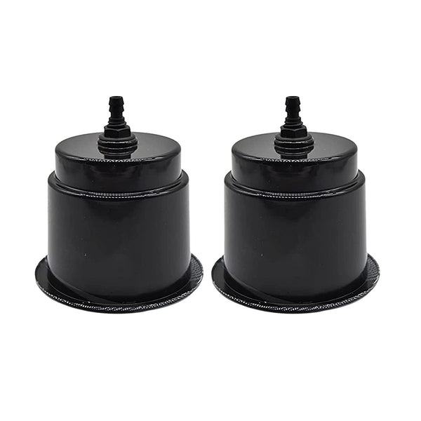 Marine City Black Closeable Plastic Cup Holder with Drain – Flush Mount Design