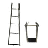 Marine City Stainless Steel 4-Step Under Platform Telescoping Boat Ladder