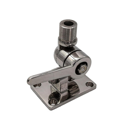 Marine City Adjustable Antenna Base – 316 Stainless Steel, 1”-14 Threads MARINE CITY