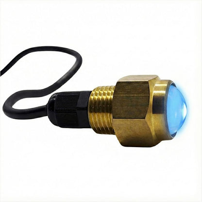 Marine City Brass Drain Multicolor LED Light – Underwater & Corrosion-Resistant