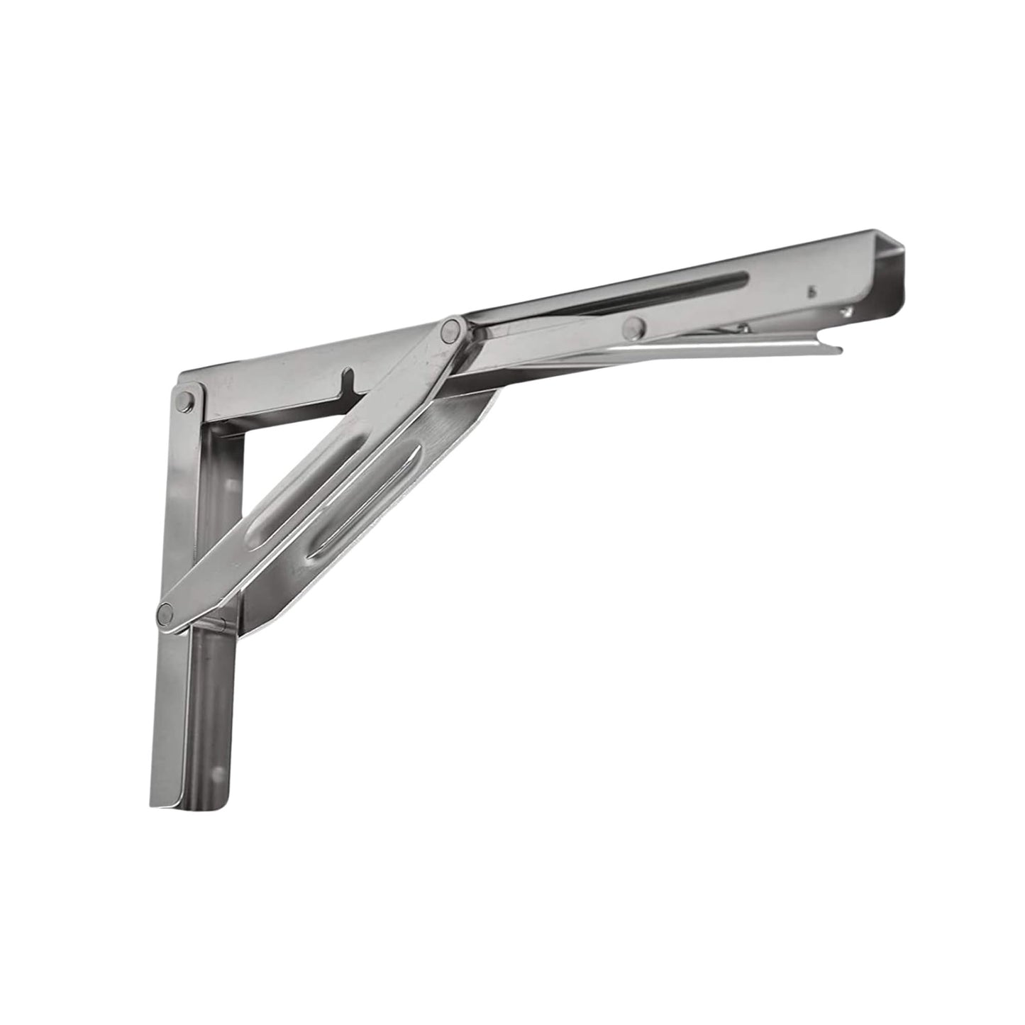 Marine City 304 Stainless Steel Folding Table Bracket – 12” Long Release Arm