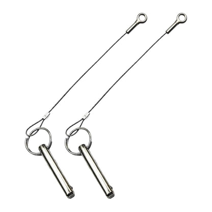 Marine City Bimini Top Quick Disconnect Pin with Cable Grip–304 Stainless Steel Marine City