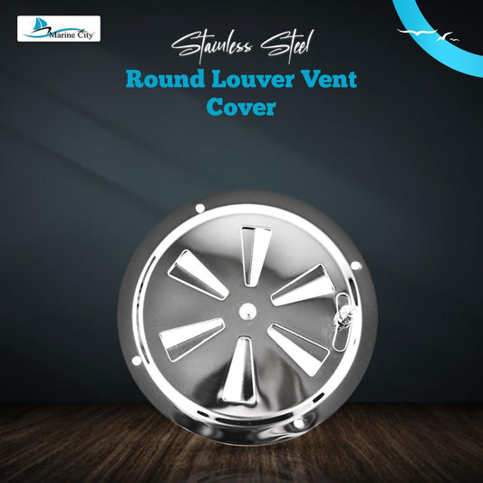 Marine City Ventilación de mariposa con perilla lateral de acero inoxidable de 4 pulgadas / 5 pulgadas (diámetro: 4 pulgadas)