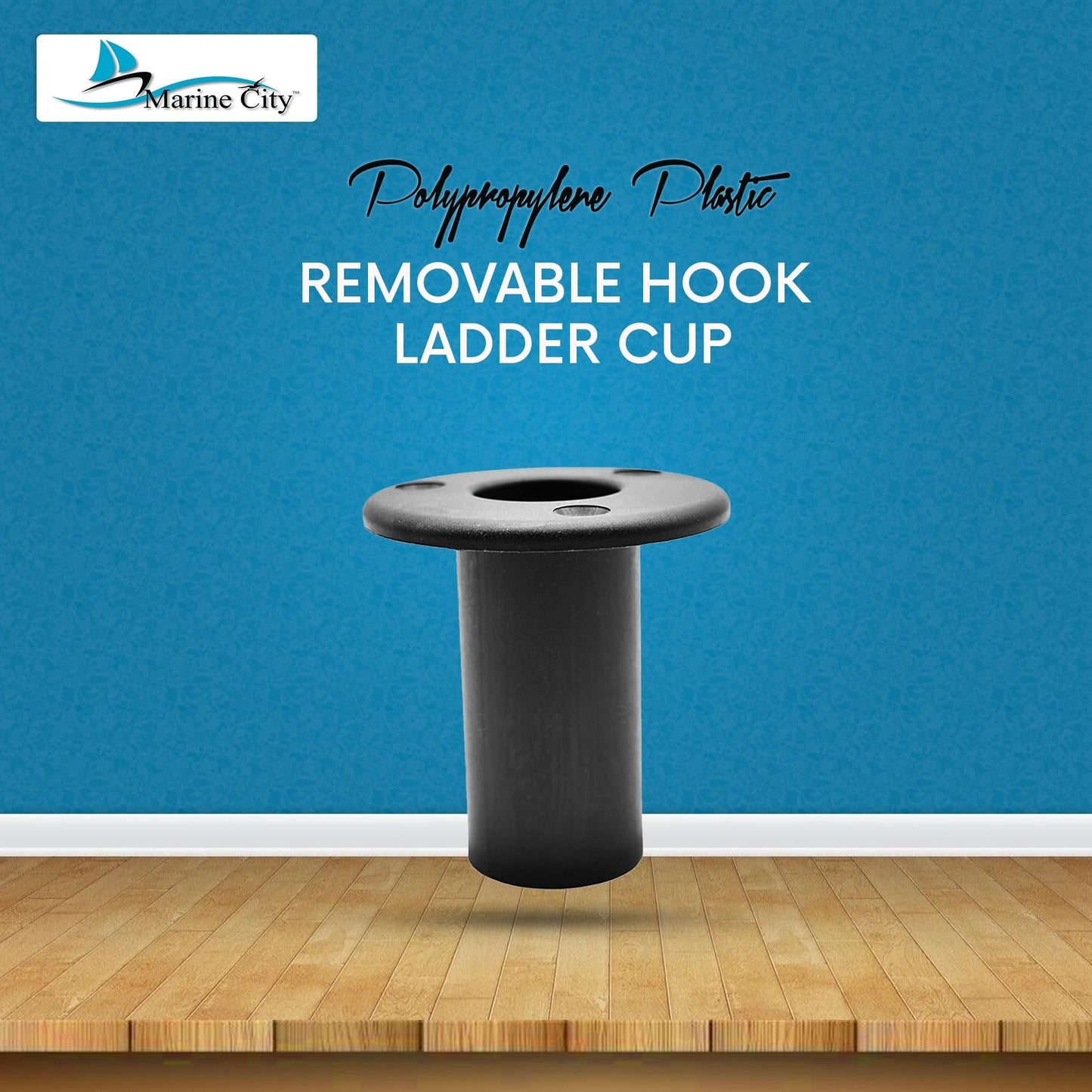 MARINE CITY Removable 1-1/4 Inch Hook Ladder Cup Mount Ladder/Tube Insert Plugs (2 Per Pack) MARINE CITY