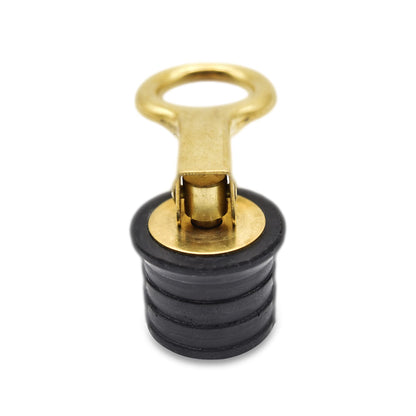 MARINE CITY Tapón de drenaje con mango a presión de latón de 1-1/4" para barco