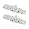 Marine City 304 Stainless Steel Polished Door Strap Hinges 1-1/2 × 3" (2 Pcs)