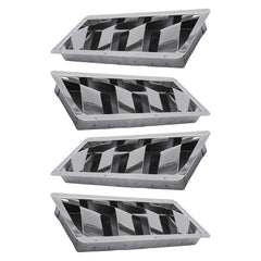 Marine City 4-Slot Louvered Vent – Stainless Steel, 10 × 4-3/8