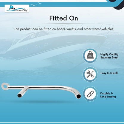 Marine City Wind Direction Indicator Light Holder – 304 Stainless Steel, Durable MARINE CITY