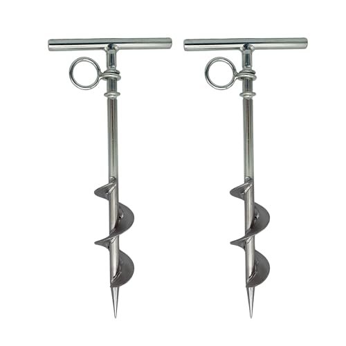Marine City Spiral Ground Anchor with O-Ring – 304 Stainless Steel, Durable Marine City
