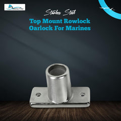 Marine City Rowlock/Oarlock Socket – 316 Stainless Steel, 1/2