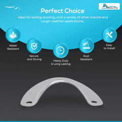 Marine City Midget Clam Shell Vent Wire Cable Cover – 304 Stainless Steel