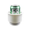Marine City ABS White Plastic Cup Holder with Center Drain – Flush Mount Holder