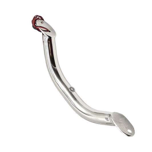 Marine City LED Grab Rail Handle, 9 Inch, Stainless Steel with Blue LED Light