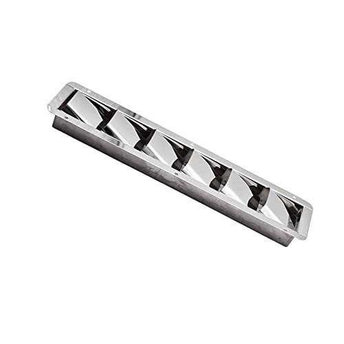 Marine City 6-Slot Louvered Vent – Stainless Steel, Corrosion-Resistant