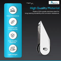 Marine City 304 Stainless Steel Anchor Roller Holder–6-1/2” Fairlead Bow Roller