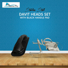 MARINE CITY Quick Release Snap Davits Set – 304 Stainless Steel (Pack of 2)