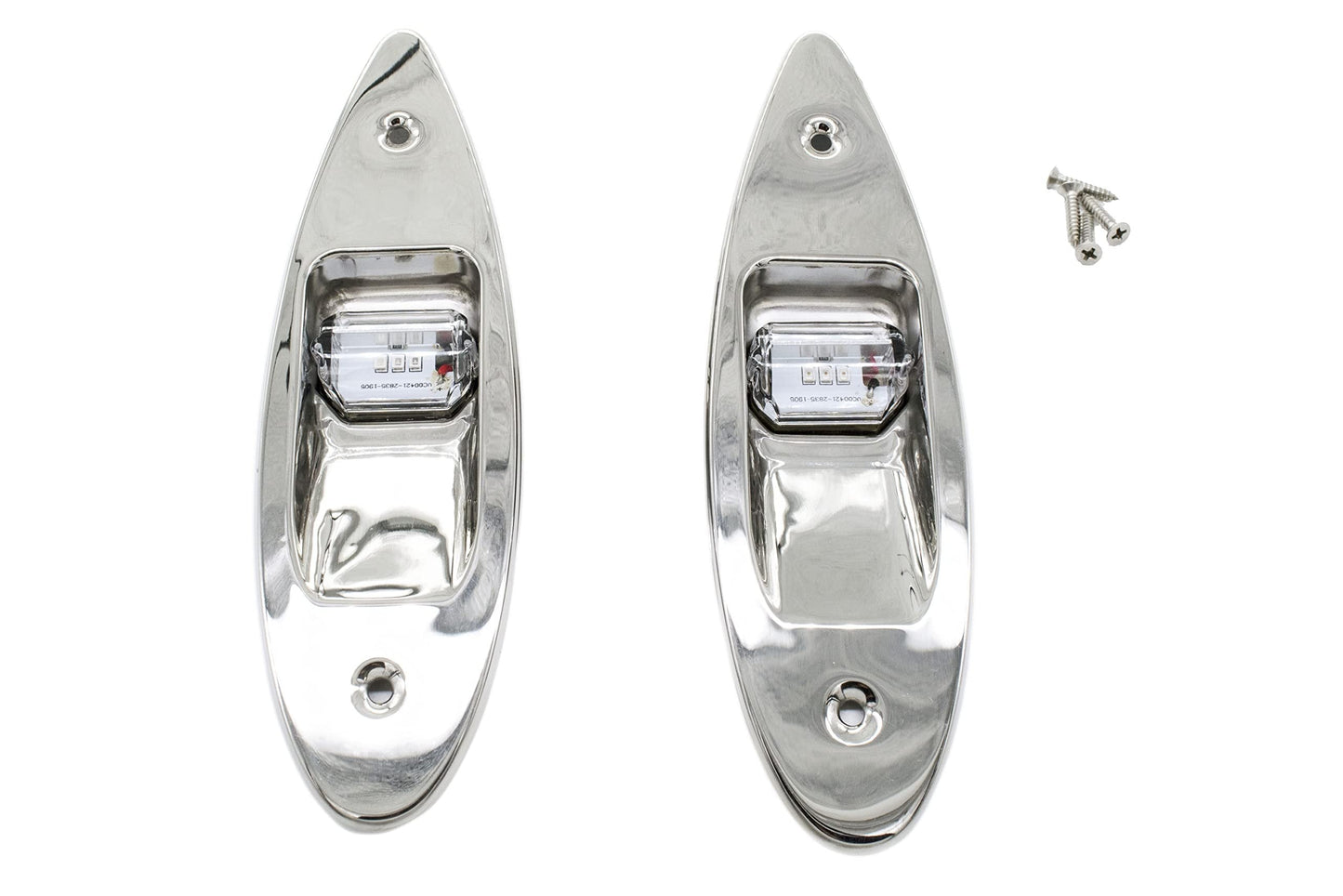 Marine City 12V Flush Mount LED Navigation Lights – Red & Green (A Pair) Marine City