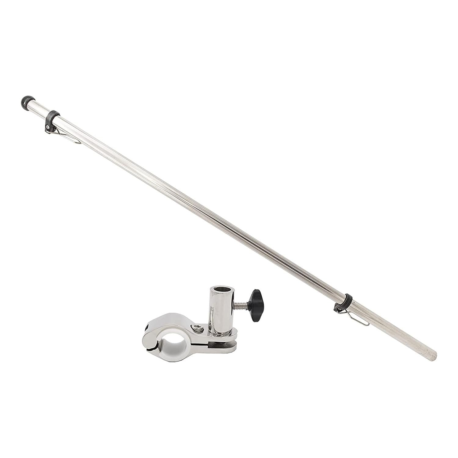 Marine City 21-Inch Rail-Mounted Flag Pole – Rust-Resistant 304 Stainless Steel Marine City