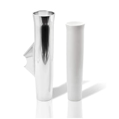 Marine City Adjustable Fishing Rod Holder 10” x 1-1/2” – White Anodized Aluminum