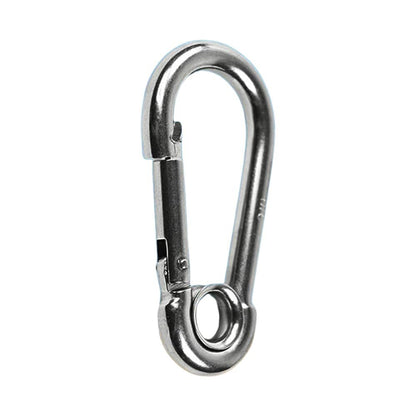 Marine City 316 mosquetones de acero inoxidable de 2 pulgadas/gancho de presión con anillo para escalada, pesca, senderismo (1 unidad) 