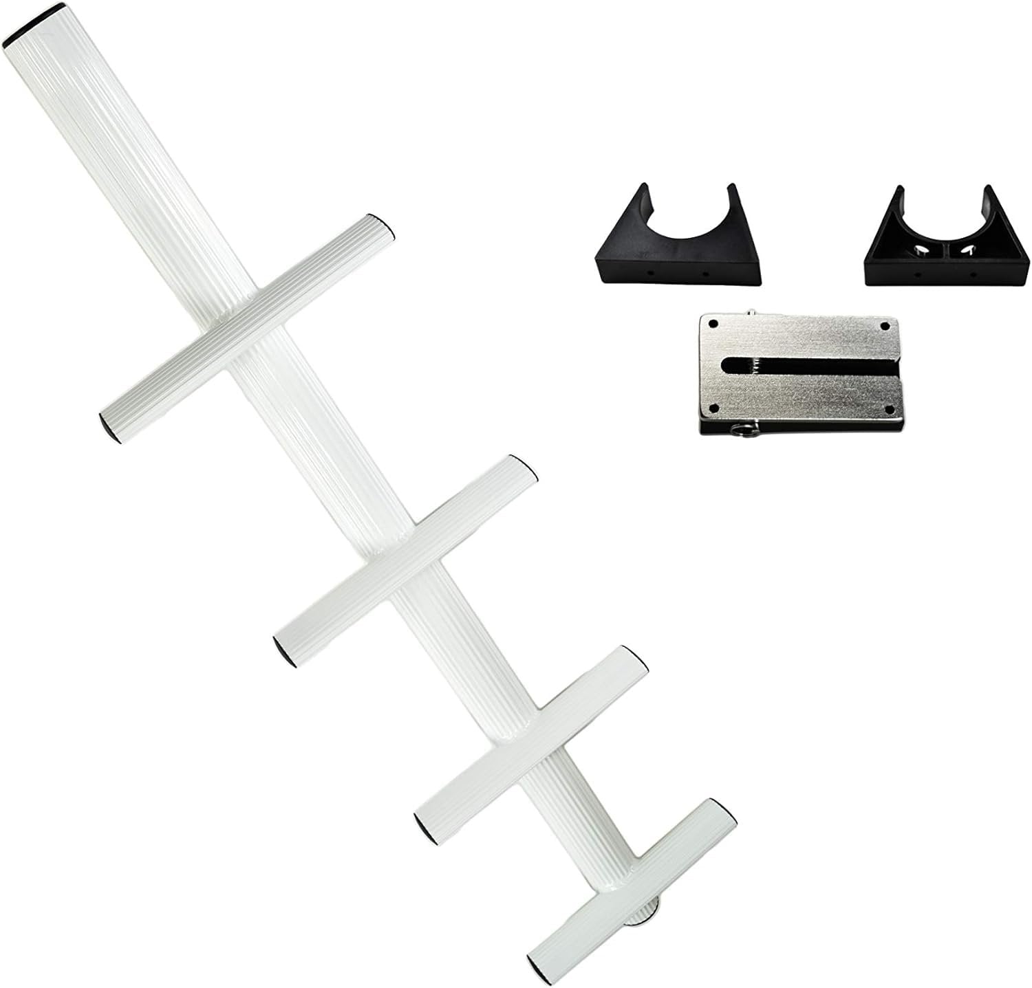 Marine City 4-Step Anti-Slip Sport & Diver Ladder – Aluminum, 400 lb Capacity