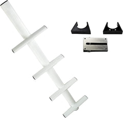 Marine City 4-Step Anti-Slip Sport & Diver Ladder – Aluminum, 400 lb Capacity