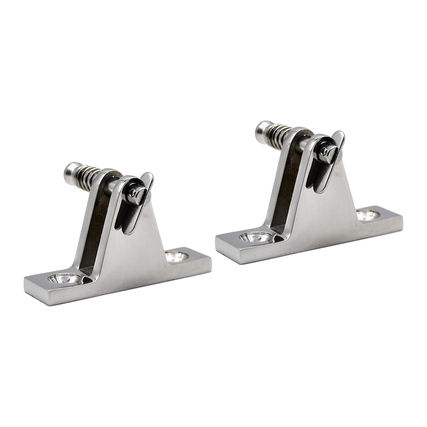 MARINE CITY Stainless Steel Swivel Bimini Top Hinges with Removable Pin (2Pcs) Marine City