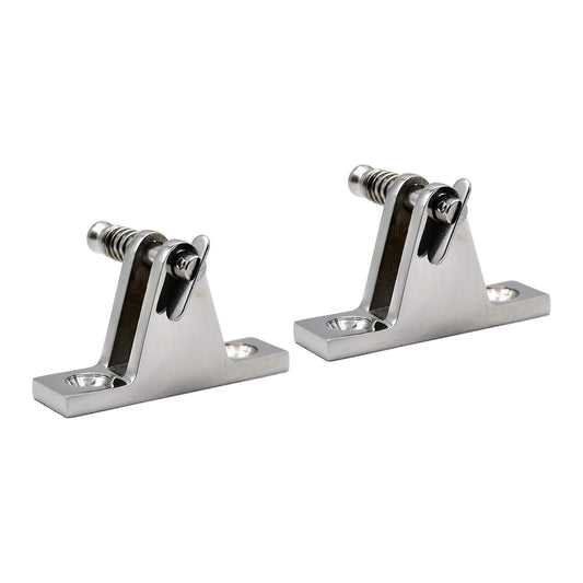 MARINE CITY Stainless Steel Swivel Bimini Top Hinges with Removable Pin (2Pcs) Marine City