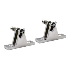 MARINE CITY Stainless Steel Swivel Bimini Top Hinges with Removable Pin (2Pcs)