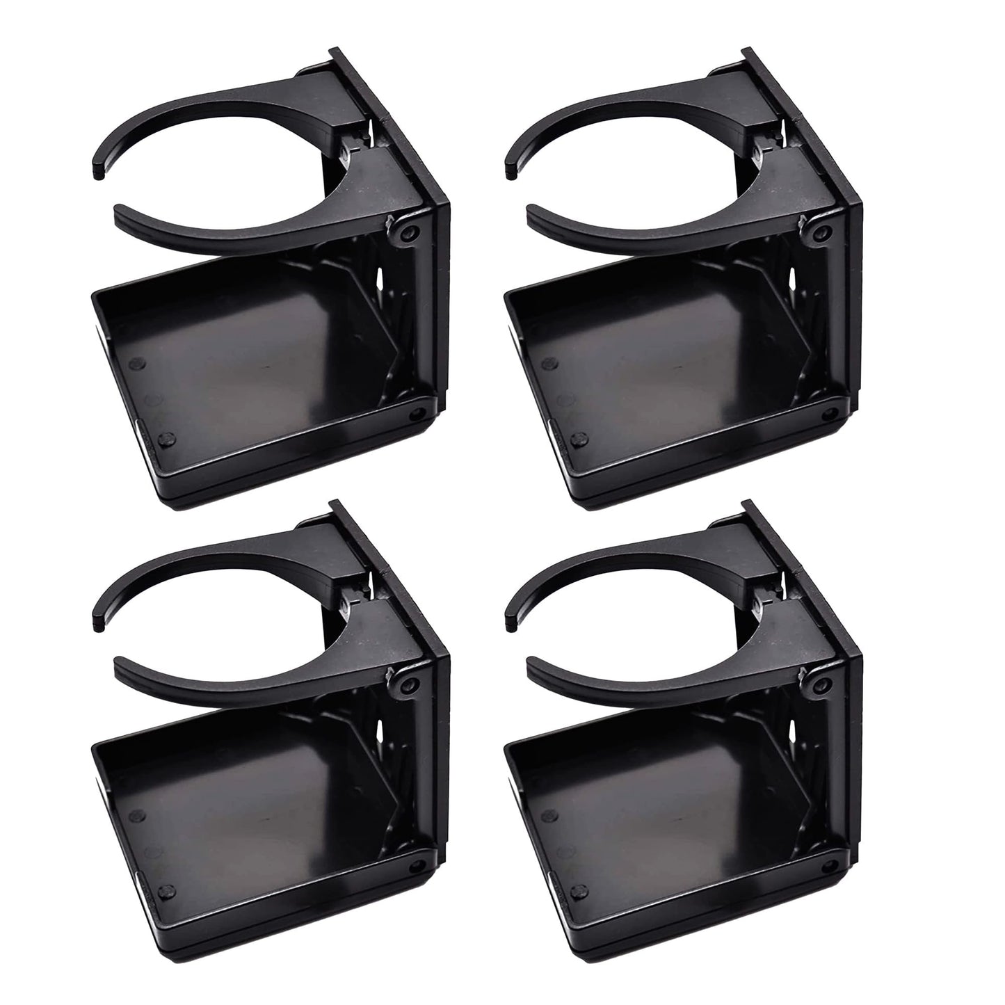 Marine City Black Adjustable Folding Cup Holder – ABS Plastic, 2-3/8” to 3-7/8” Marine City Hardware