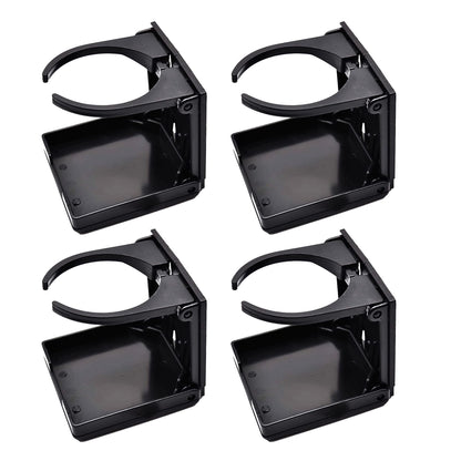 Marine City Black Adjustable Folding Cup Holder – ABS Plastic, 2-3/8” to 3-7/8” Marine City Hardware