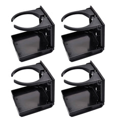 Marine City Portavasos plegable de plástico negro de 2-3/8