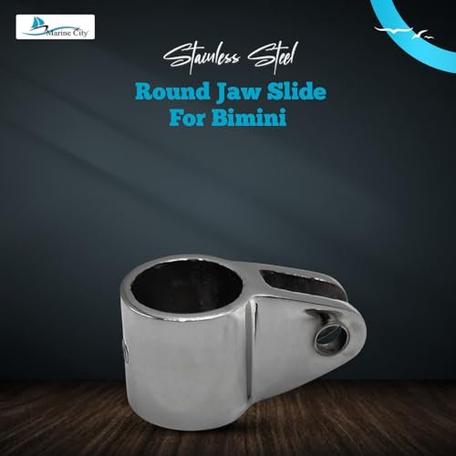 Marine City 316 Stainless Steel Round Jaw Slide for Bimini Top – 1" Tube (4 Pcs)