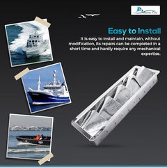 Marine City 5-Slot Louvered Vent – Stainless Steel, Corrosion-Resistant