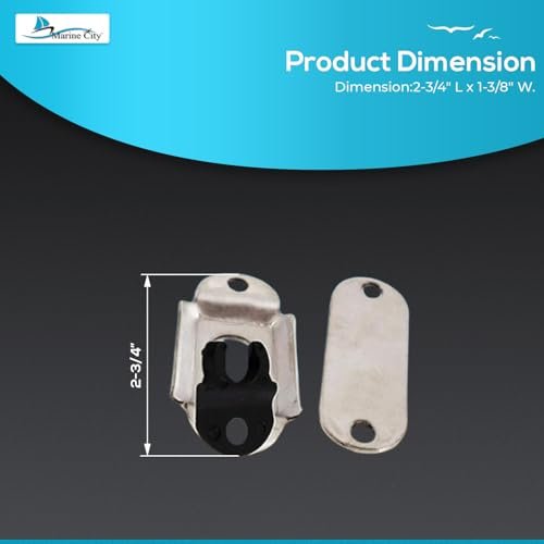 Marine City 304 Stainless Steel Mounting Removable Sockets/Brackets Self-Locking Marin City