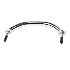 Marine City Polished Stainless Steel Oval Grab Rail Handle with Flange & Stud