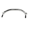 Marine City Polished Stainless Steel Oval Grab Rail Handle with Flange & Stud